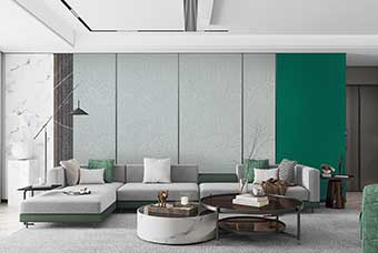 安康轻奢风格-客厅