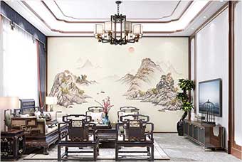 安康森佰汇航空纤维墙咔（巴山蜀水）