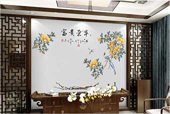 安康森佰汇航空纤维墙咔（富贵荣华）